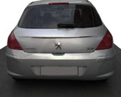 Peugeot 308 2007–2013 Kromliste over nummerplade (rustfrit stål) foto 1