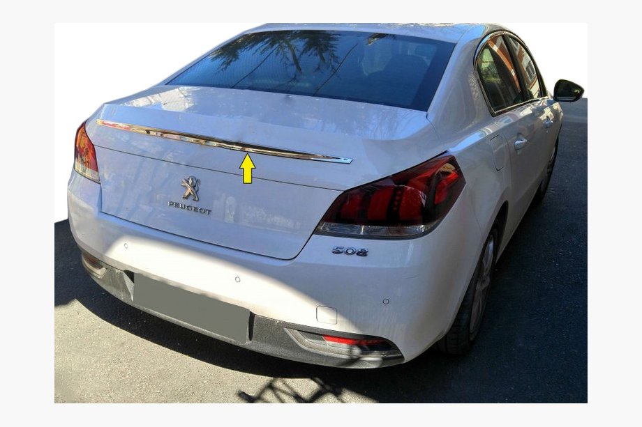 Peugeot 508 2010–2018 Øvre kromliste i rustfrit stål Image