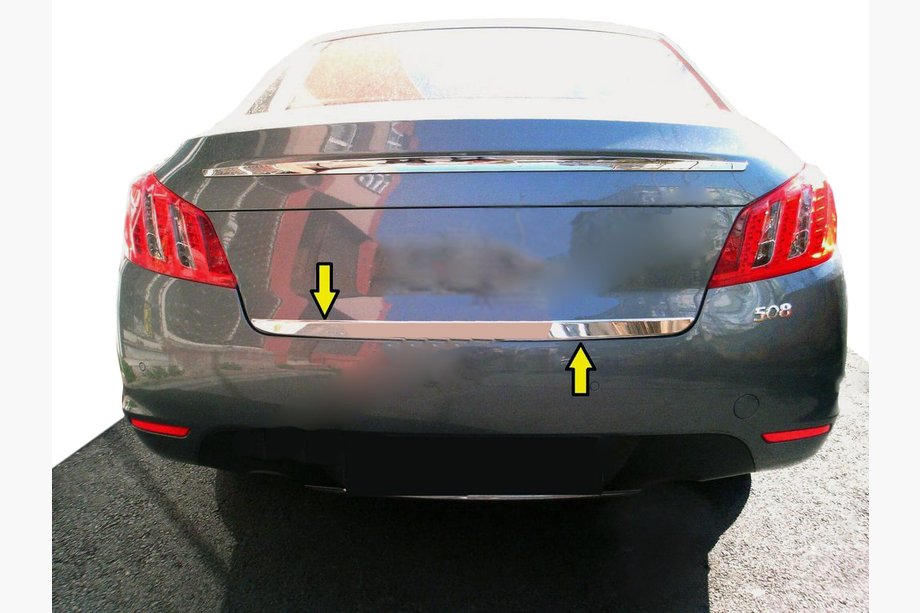 Peugeot 508 2010–2018 Bagklapskantliste (rustfrit stål) Image