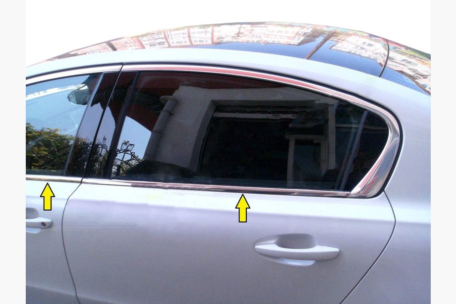 Peugeot 508 2010–2018 Nederste vindueslister (Sedan, rustfrit stål) Image