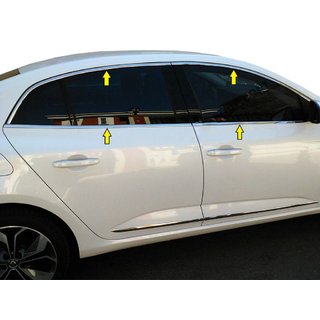 Komplet vindueslister (Sedan, 12 stk., rustfrit stål) foto 2