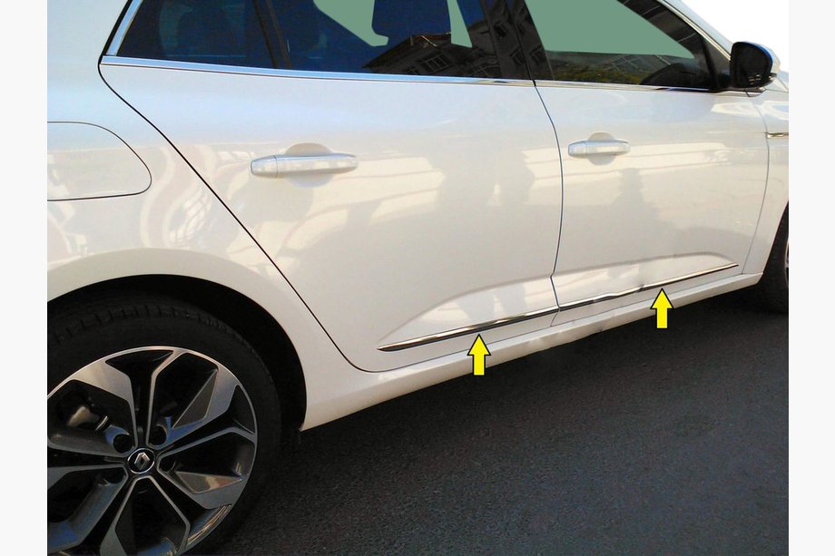 Renault Megane IV 2016–2025 Dørmolding (Sedan, rustfrit stål) Image