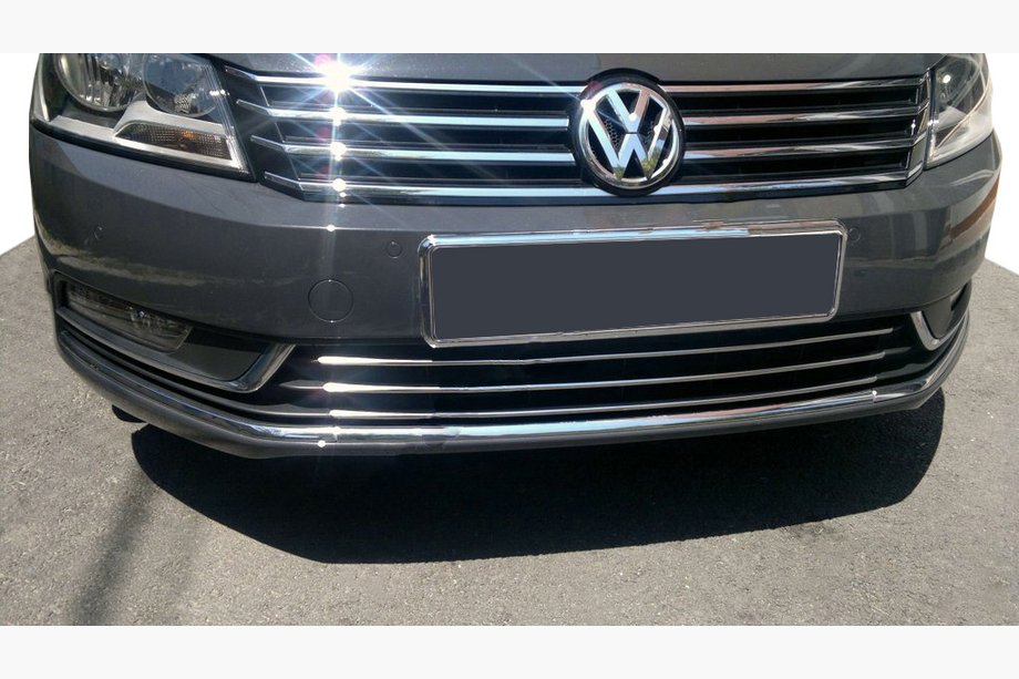 Volkswagen Passat B7 2012–2015 Dæklister til kofangergrill (rustfri stål) Image