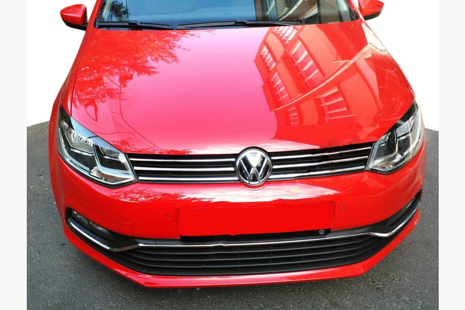 Volkswagen Polo 2010–2017 Kromlister til kølergrill HB (2014↗ rustfrit stål) Image