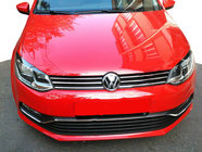 Volkswagen Polo 2010–2017 Kromlister til kølergrill HB (2014↗ rustfrit stål) foto 1