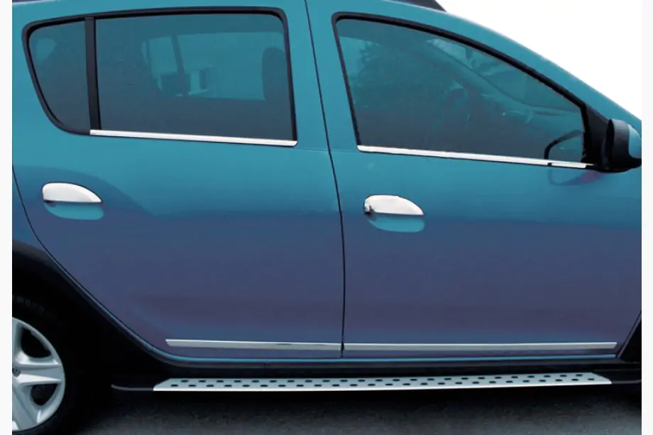 Renault Logan II 2013–2022 Dørgrebsdæksler (4 stk., rustfrit stål) Image