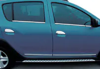 Renault Logan II 2013–2022 Dørgrebsdæksler (4 stk., rustfrit stål) foto 1