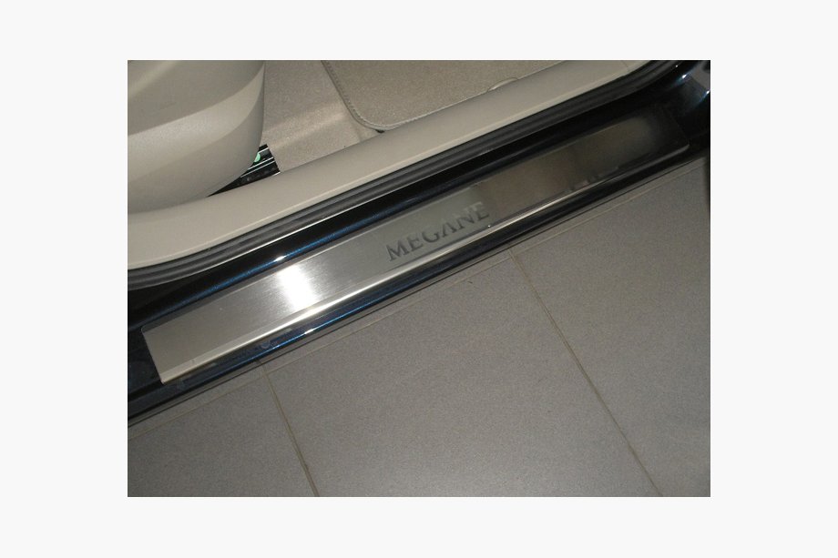 Renault Megane II 2004–2009 Dørtrinslister Nathaniko (4 stk., rustfrit stål) Image