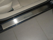 Renault Megane II 2004–2009 Dørtrinslister Nathaniko (4 stk., rustfrit stål) foto 1