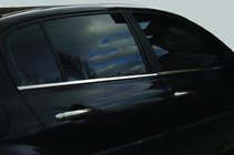 Renault Megane II 2004–2009 Udvendige vindueslister i rustfrit stål (4 stk.) Sedan/Stationcar, Carmos - tyrkisk rustfrit stål foto 4