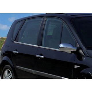 Vindueslister (4 stk., rustfrit stål) Renault Scenic/Grand 2003–2009 foto 3