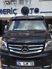 Mercedes Sprinter W906 2006–2018 Forrudevisir på ramme V1 (sort højglans, 5 mm) foto 2