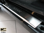 Renault Scenic/Grand 2009–2016 Dørtrinslister Nathaniko (4 stk., rustfrit stål) Standard - Lohmann tape, 0,5 mm foto 2