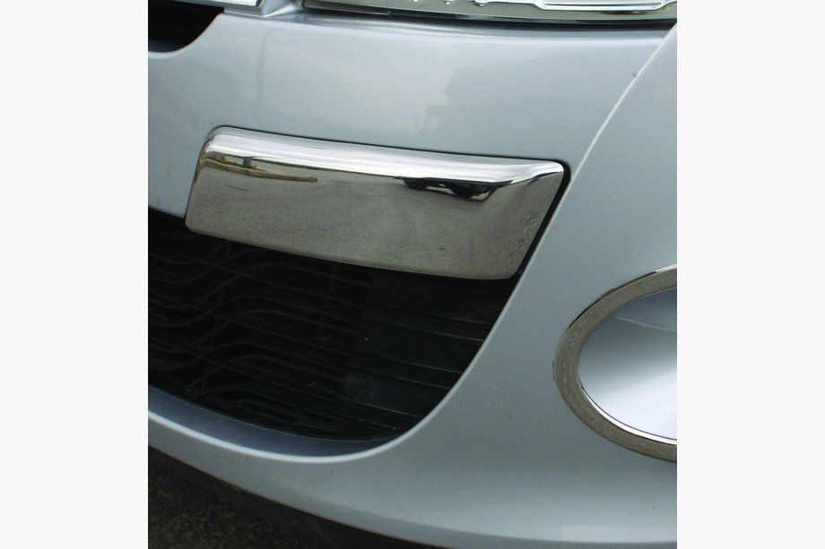 Renault Megane III 2009–2016 Krom kofangerhjørnebeskyttere foran 2008-2011 (rustfri stål) Foto 2