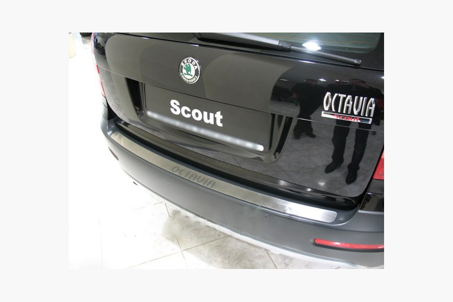 Skoda Octavia II A5 2006–2010 Bagkofangerbeskytter Nataniko (rustfrit stål) Stationcar Image