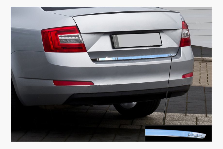Skoda Octavia III A7 2013–2019 Bagklapskantliste (rustfrit stål) Image