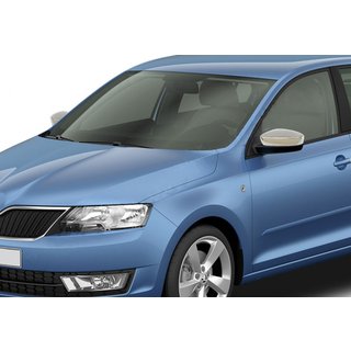 Krom spejlkapper uden udskæring til blinklys (2 stk., rustfrit stål) Skoda Rapid 2012–2019 foto 1