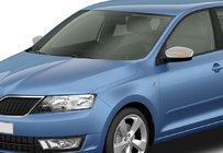 Skoda Rapid 2012–2019 Krom spejlkapper uden udskæring til blinklys (2 stk., rustfrit stål) foto 1