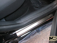 Skoda Octavia I Tour A4 1996–2010 Dørtrinslister НатаНика (4 stk., rustfrit stål) Standard - Lohmann tape, 0,5 mm foto 2