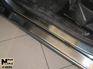 Skoda Octavia II A5 2010–2013 Krom dørtrinslister Nataniko (8 stk., rustfrit stål) Standard - Lohmann tape, 0,5 mm foto 4