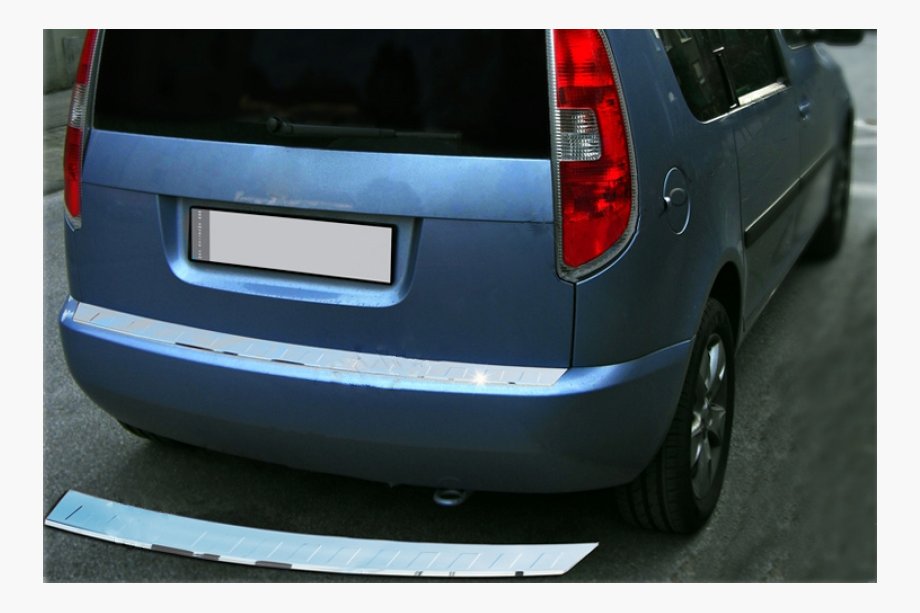 Dacia Lodgy 2012–2022 Krom bagkofangerbeskytter OmsaLine (rustfrit stål) Mat Image