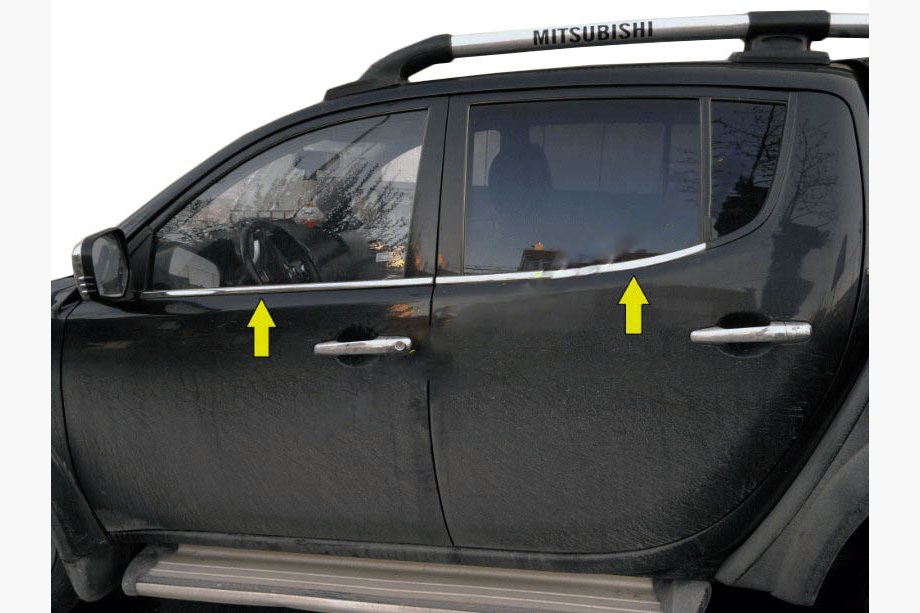 Fiat Fullback 2016– Nedre vinduesliste (rustfrit stål) Image