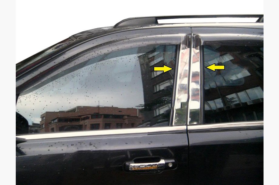 Mitsubishi L200 2015–2024 Dørstolpelister (6 stk., rustfrit stål) Image