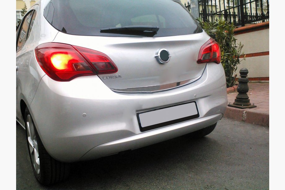Opel Corsa E 2015–2019 Bagklapskantliste (rustfrit stål) Image
