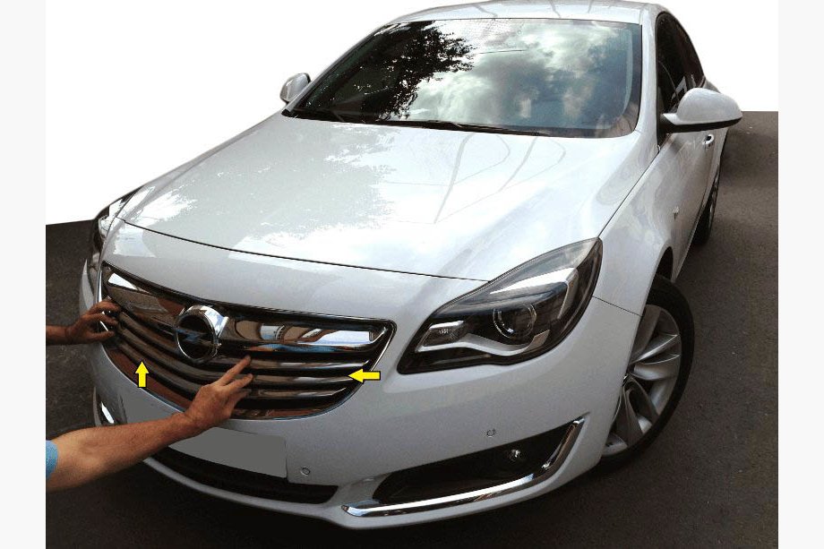 Opel Insignia 2008–2017 Kølergrilllister (rustfrit stål) Image