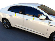 Renault Megane IV 2016–2025 Nedre vindueslister (Sedan, 6 stk., rustfrit stål) foto 1