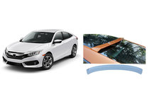 Honda Civic Sedan X 2016–2021 Bagrudespoiler Niken V4 (til lakering) foto 2