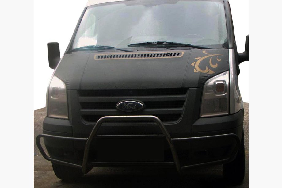 Ford Transit 2000–2014 Bullbar med sidebøjler WT021 (2006-2014, rustfri stål) Image