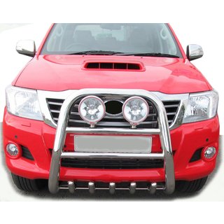 Bullbar QT007 (rustfrit stål) Toyota Hilux 2006–2015 foto 1