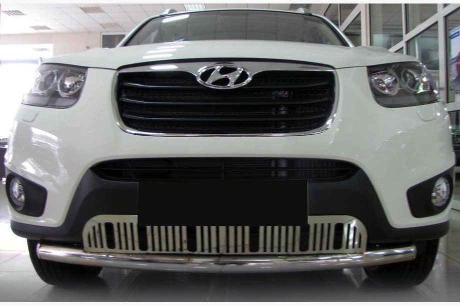 Hyundai Santa Fe 2 2006–2012 Frontbøjle ST008-Special (rustfrit stål) Image