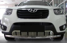 Hyundai Santa Fe 2 2006–2012 Frontbøjle ST008-Special (rustfrit stål) foto 1
