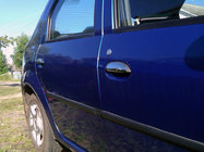 Renault Logan I 2005–2008 Dørgrebsdæksler (4 stk., rustfrit stål) OmsaLine - italiensk rustfrit stål foto 1