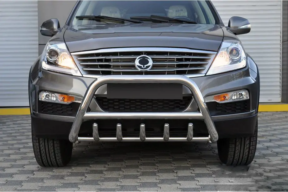 SsangYong Rexton I 2001–2017 Kængurugitter WT003 (rustfrit stål) Image