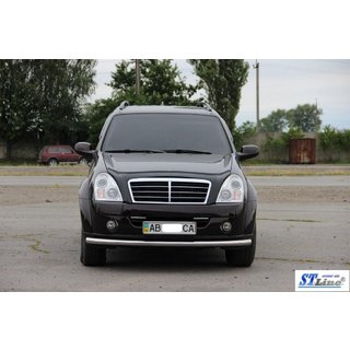 Frontbøjle ST008 (rustfrit stål) SsangYong Rexton I 2001–2017 foto 3