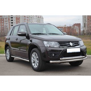 Dobbelt frontbøjle 60/42 mm (rustfrit stål) Suzuki Grand Vitara 2005–2017 foto 3