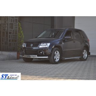 Dobbelt frontbøjle 60/42 mm (rustfrit stål) Suzuki Grand Vitara 2005–2017 foto 4