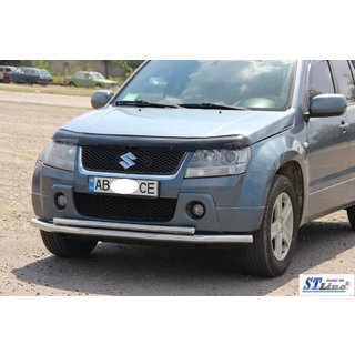 Dobbelt frontbøjle 60/42 mm (rustfrit stål) Suzuki Grand Vitara 2005–2017 foto 2