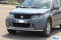 Suzuki Grand Vitara 2005–2017 Dobbelt frontbøjle 60/42 mm (rustfrit stål) foto 2