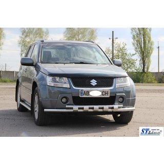 Frontbøjle ST015 (rustfrit stål) Suzuki Grand Vitara 2005–2017 foto 3