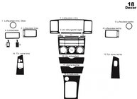 Toyota Corolla 2002–2007 Instrumentbordbeklædning (2002-2004) Carbon-look foto 2