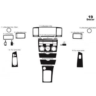 Instrumentbordslister (2004-2007) Toyota Corolla 2002–2007 foto 3