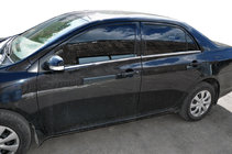 Toyota Corolla 2007–2013 Udvendige vindueslister i rustfrit stål (4 stk.) Carmos - Tyrkisk stål foto 1