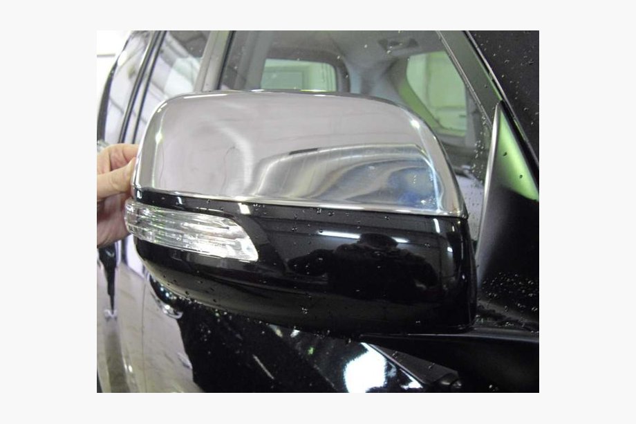 Toyota Land Cruiser Prado 150 2009–2023 Spejlkåber (2 stk., rustfrit stål) OmsaLine - italiensk rustfrit stål Foto 2
