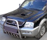 Mitsubishi L200 1996–2006 Bullbar QT007 (rustfrit stål) foto 1