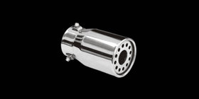 Toyota Land Cruiser Prado 120 2002–2009 Udstødningsende i rustfrit stål foto 1