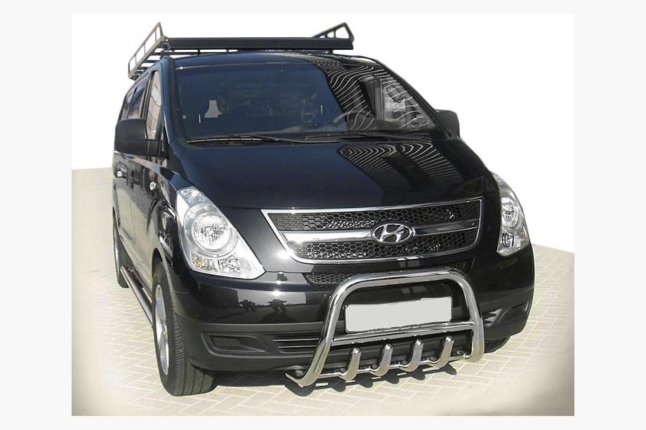 Hyundai H300, H1, Starex 2008–2020 Bullbar WT003-2 (rustfrit stål) Image